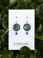 Kolczyki z dziką marchewką i agatem indyjskim