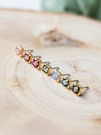 Mini-Ohrstecker mit echten Blüten in verschiedenen Farben | Usedom Schmuck | Naturschmuck | Blumenschmuck | Ohrstecker für Kinder | Regenbogen Schmuck