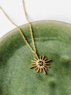 Naszyjnik z żółwiem i dziką marchewką