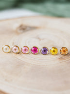 Miniaturowe kolczyki z dziką marchewką