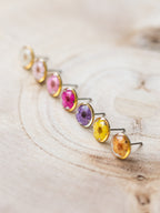 Miniaturowe kolczyki z dziką marchewką