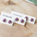 Miniaturowe kolczyki z dziką marchewką