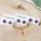 Miniaturowe kolczyki z dziką marchewką