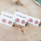 Miniaturowe kolczyki z dziką marchewką