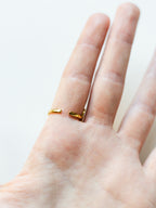 Ring with wild carrot - gold