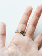 Ring with wild carrot - gold