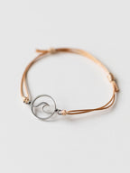 Verstellbares Armband mit Wellen-Anhänger | Usedom Schmuck | Ostsee Schmuck | Wellen Schmuck | Ostsee Armband