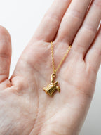 Earrings with pansies