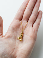 Earrings with pansies