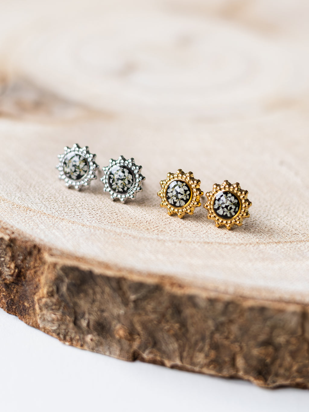 Ohrstecker mit Wilder Möhre