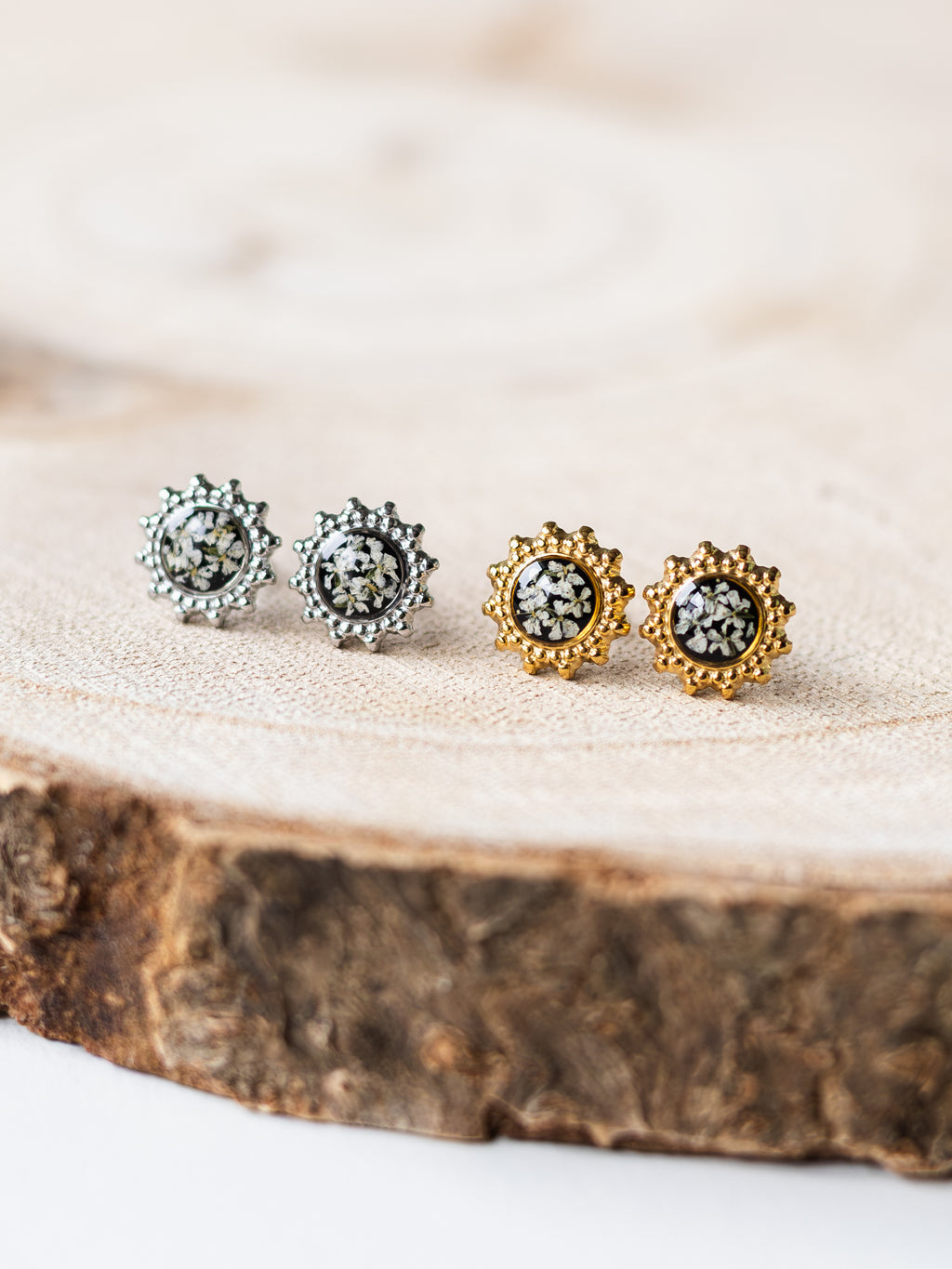 Ohrstecker mit Wilder Möhre