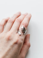 Ring mit Blättern - SANDKORN Usedom 