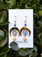 Ohrringe mit Mond, Stern und Wilder Möhre