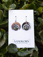 Ohrringe mit Mond und Wilder Möhre - SANDKORN Usedom 