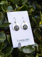 Ohrringe mit Mond und Wilder Möhre - SANDKORN Usedom 