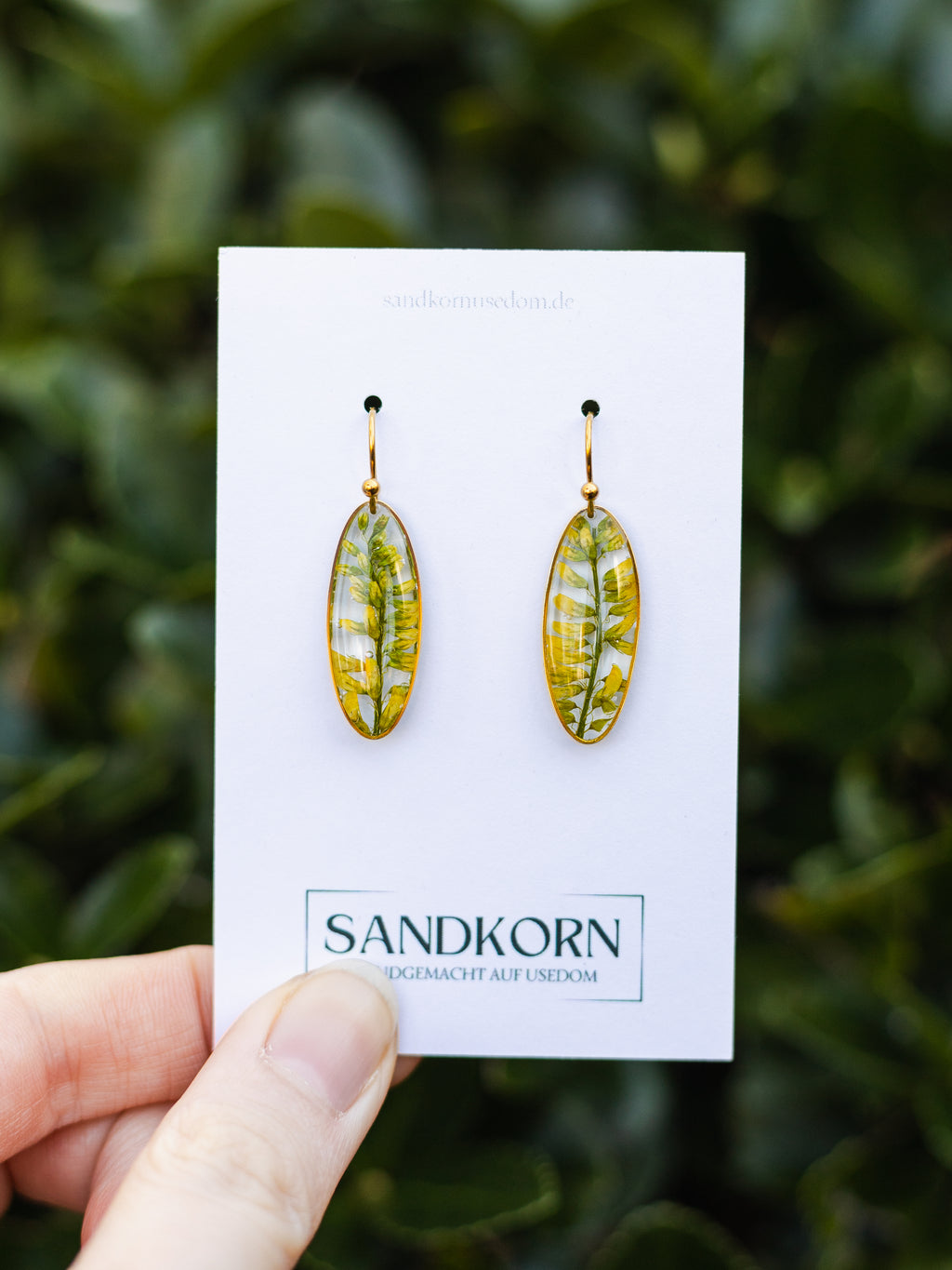 Ohrringe mit Steinklee - SANDKORN Usedom 