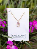 Halskette mit Reisblume - SANDKORN Usedom 