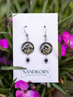 Ohrringe mit Wilder Möhre und Turmalinperlen