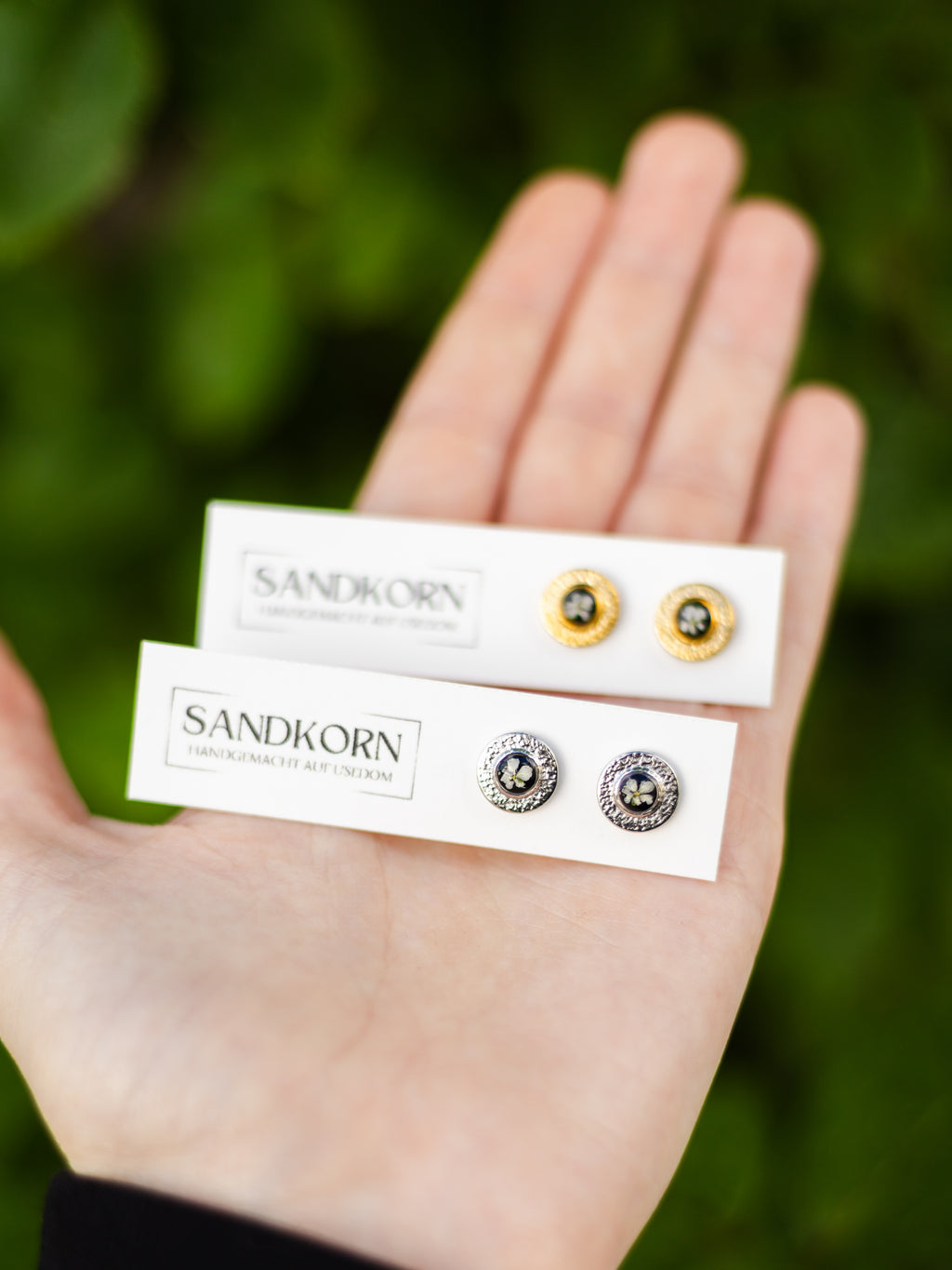 Ohrstecker mit Wilder Möhre - SANDKORN Usedom 