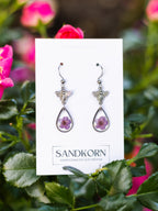 Earrings with Spiraea