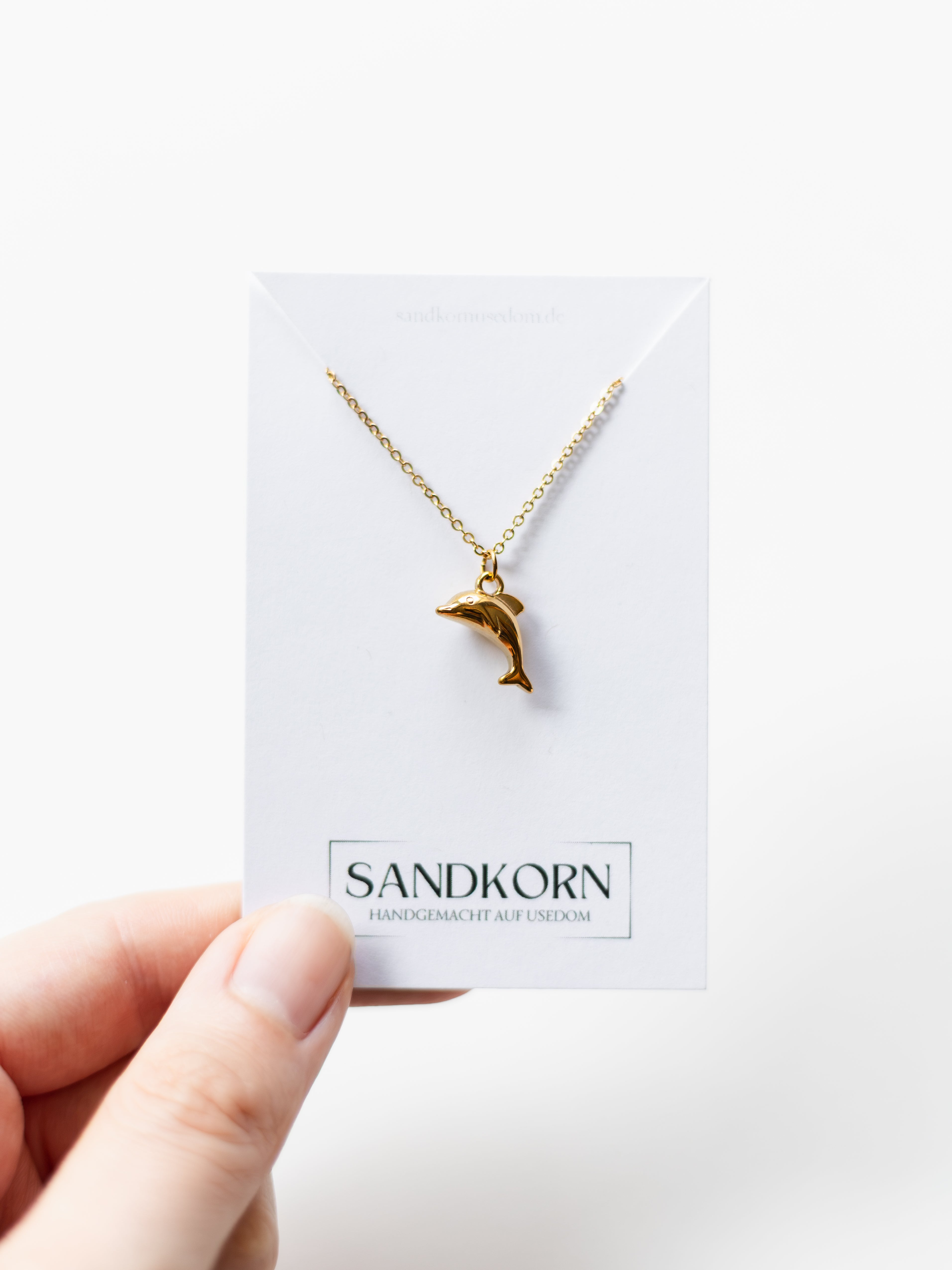 Necklace with dolphin