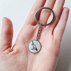 Schlüsselanhänger mit Insel Usedom (Original SANDKORN Usedom)