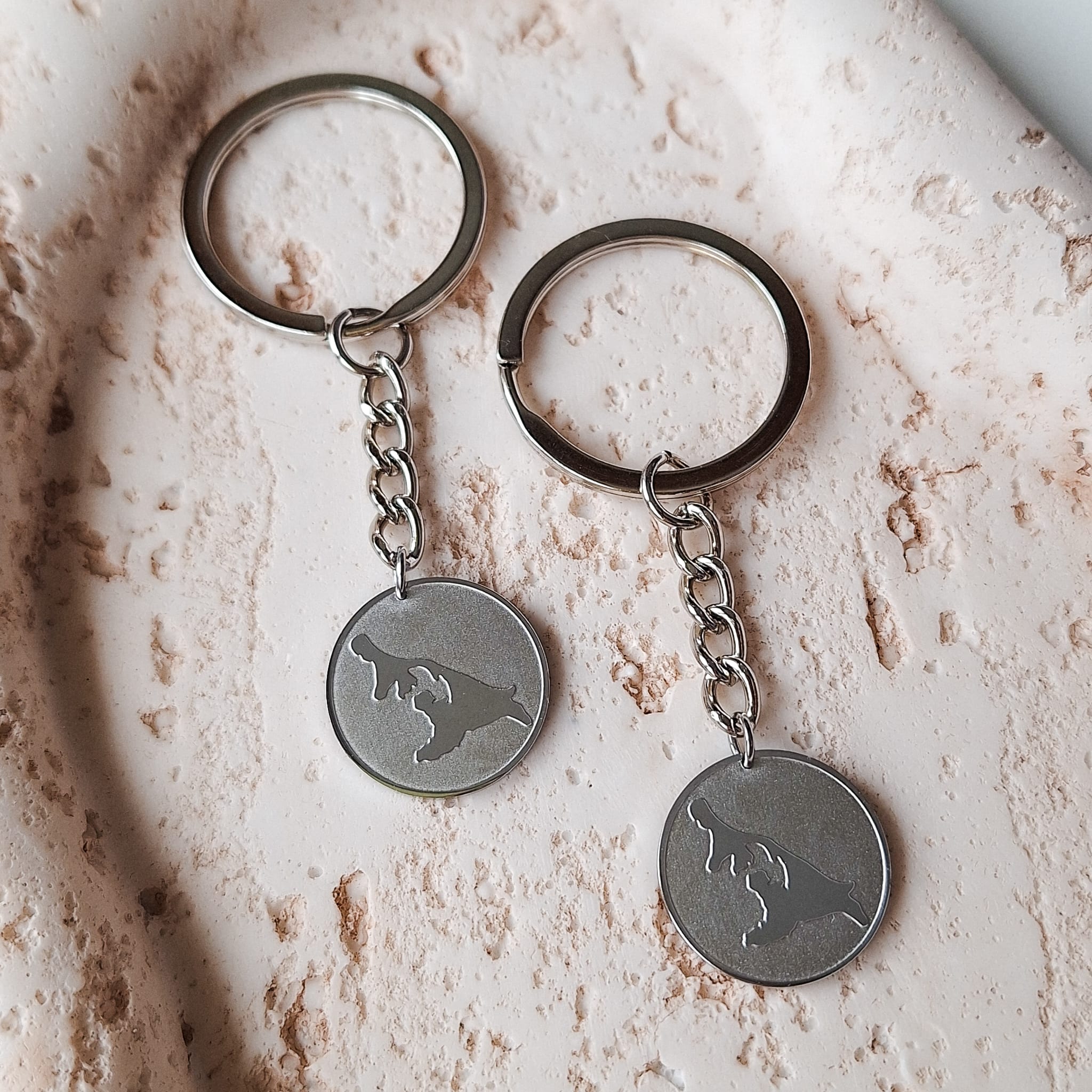 Schlüsselanhänger mit Insel Usedom (Original SANDKORN Usedom)