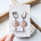 Ohrringe mit Plattmuscheln und Süßwasserperlen - SANDKORN Usedom 