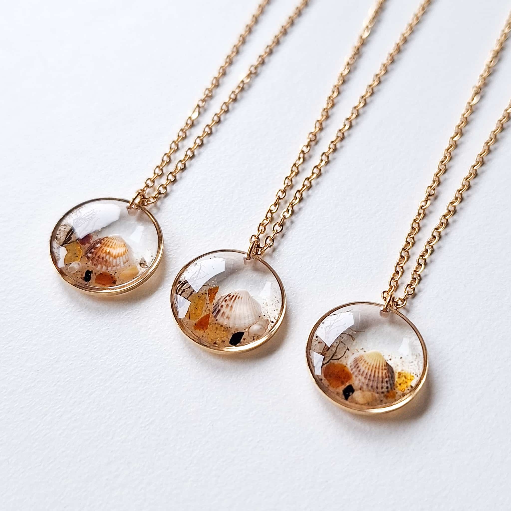 Halskette mit Materialien aus der Ostsee | Usedom Schmuck | Ostsee Schmuck | Ostsee Bernstein | Ostsee Geschenk