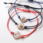 Bransoletka z muszlą w kształcie serca - srebrna