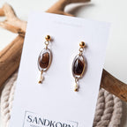 Kolczyki z muszli sercówek i pereł słodkowodnych