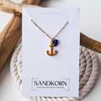 Earrings with pansies