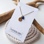 Earrings with pansies