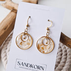 Ohrringe mit Muschelfragmenten und Süßwasserperlen | Usedom Schmuck | Meer Schmuck | Strandschmuck