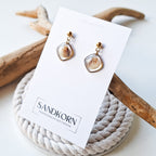 Ohrringe mit Herzmuscheln - Gold