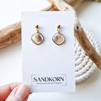 Ohrringe mit Herzmuscheln - Gold