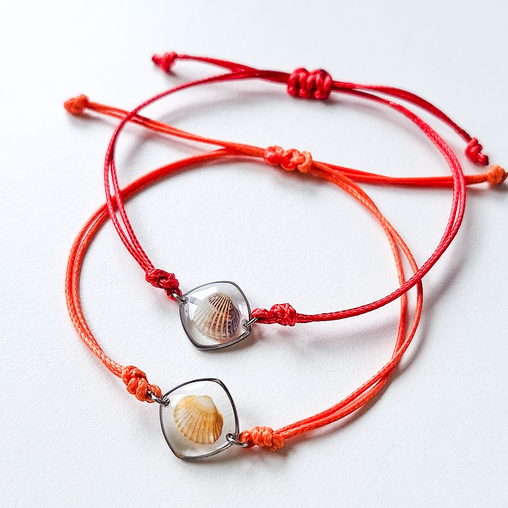 Armband mit Herzmuschel - Silber