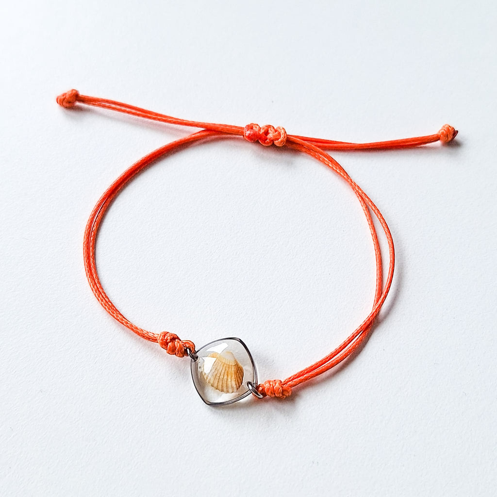 Armband mit Herzmuschel - Silber