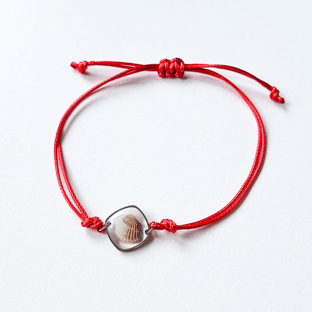 Armband mit Herzmuschel - Silber