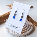 Sea glass earrings - Aqua