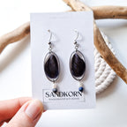 Ohrringe mit Miesmuscheln, Lapis Lazuli und Muschelperlen