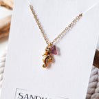 Earrings with pansies