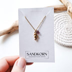 Earrings with pansies