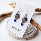 Sea glass earrings - Aqua