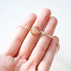 Armband mit Herzmuschel - Sand
