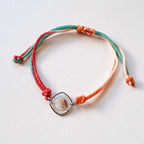 Armband mit Herzmuschel - Mehrfarbig