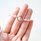 Armband mit Herzmuschel - Rosa