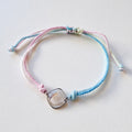 Armband mit Herzmuschel - Pastell