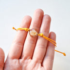 Armband mit Herzmuschel - Orange