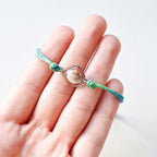 Armband mit Herzmuschel - Blau-Grün